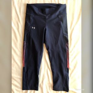 Under Armour blue/pink cropped leggings